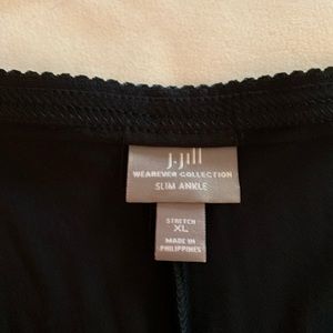 NWOT J. Jill black pants (Wearever Collection, Size XL)